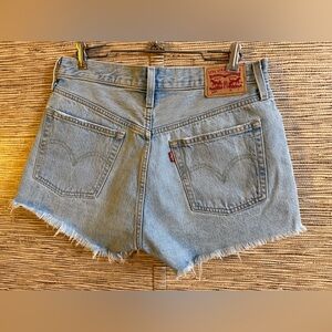 Levi's Light Blue Denim Cutoff Jean Shorts